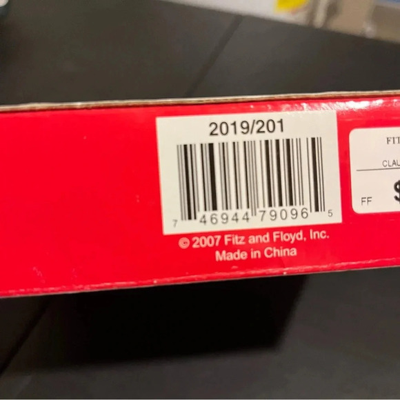 Fitz & Floyd Claus & Paws Cat Canapé Christmas Plate “Dear Santa “ Plate - Picture 7 of 11